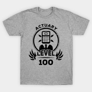 Level 100 Actuary Gift For Actuary T-Shirt